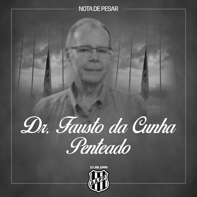 Ponte Preta se despede de fausto da cunha penteado