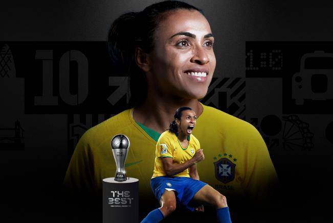 Marta imortalizada, gol Puskás e mais: destaques brasileiros no The Best