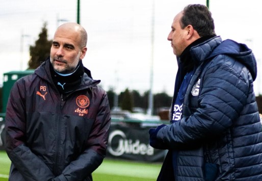 Guardiola e Rogério Ceni