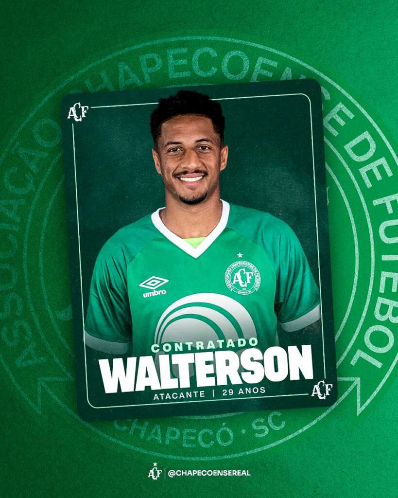 Catarinense: Chapecoense contrata atacante ex-Santos, 19º reforço para 2024