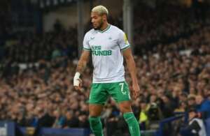 Joelinton sofre lesão e deve desfalcar Newcastle por seis semanas