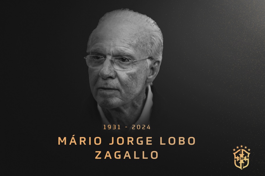 Velório de Zagallo será realizado na sede da CBF, no Rio, e aberto ao público