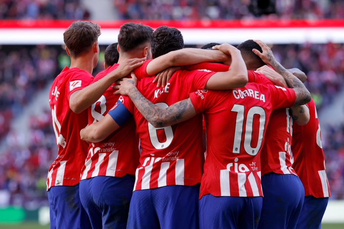 ESPANHOL: Atlético de Madrid faz 5 a 0 no Las Palmas e acirra briga pelo 3º lugar