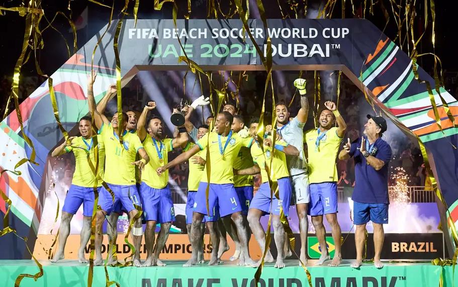 FUTEBOL DE AREIA: Brasil supera a Itália e é hexacampeão da Copa do Mundo