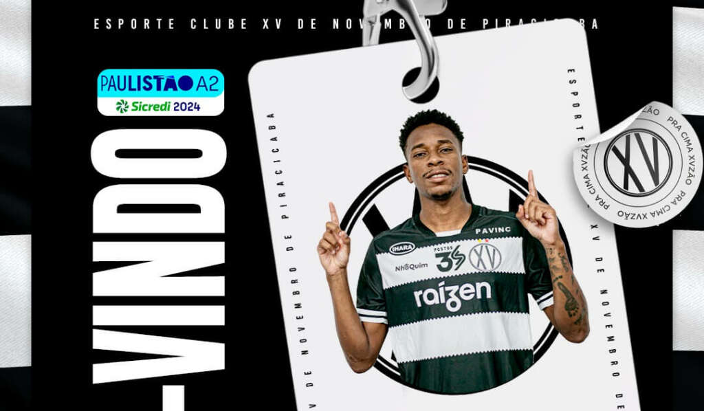 Paulista A2: XV de Piracicaba repatria atacante de beirada destaque em 2023
