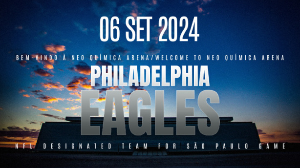 NFL confirma jogo do Philadelphia Eagles na Neo Química Arena em setembro