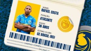 Carioca: Sampaio Corrêa anuncia centroavante ex-Ponte Preta e Guarani