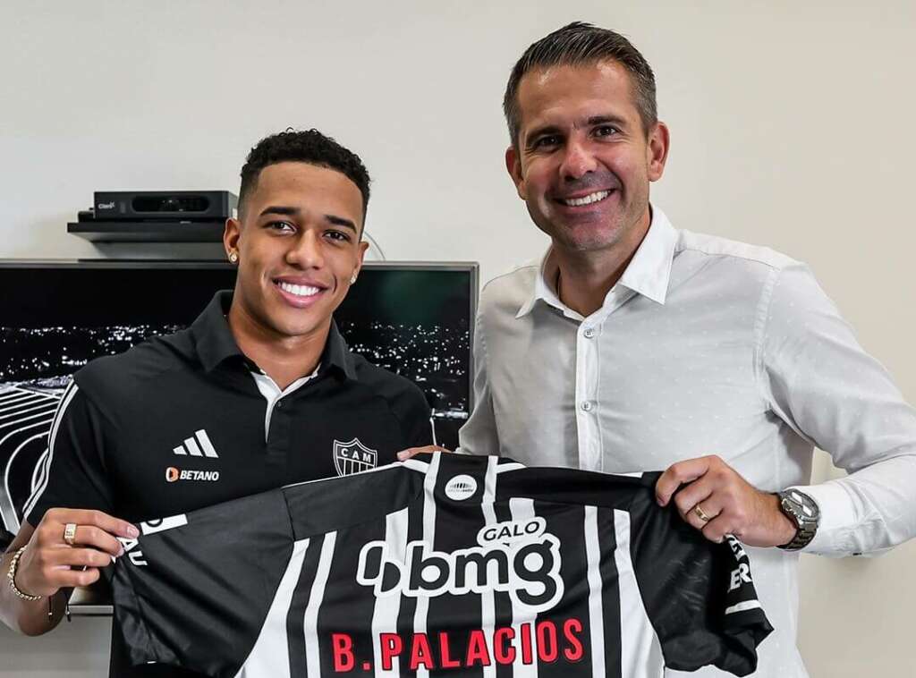 Atlético-MG anuncia atacante colombiano Brahian Palacios