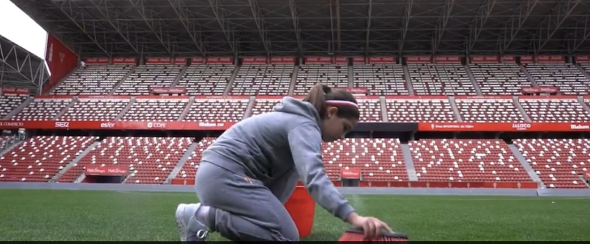 Time espanhol é detonado após vídeo com garota varrendo gramado em ‘homenagem’ a mulheres