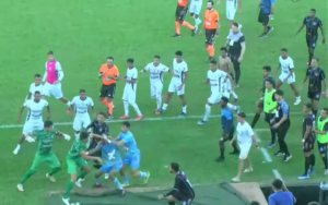 Paulista A4: Dérbi entre União Barbarense e Rio Branco termina com pancadaria e 11 expulsos