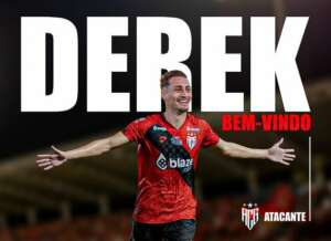 Após se despedir do Guarani, Derek é oficializado como reforço do Atlético-GO