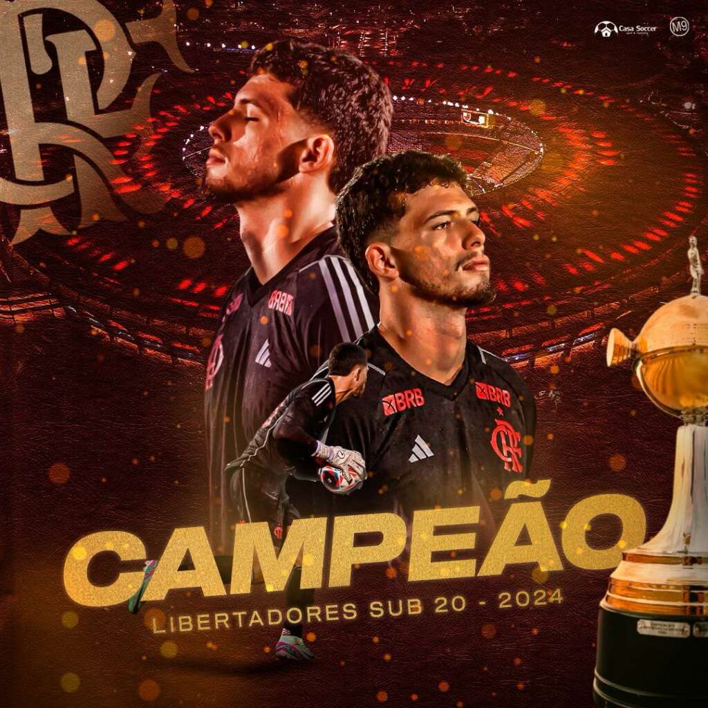 Libertadores Sub-20: Com apenas 19 anos, goleiro do Flamengo conquista titulo histórico
