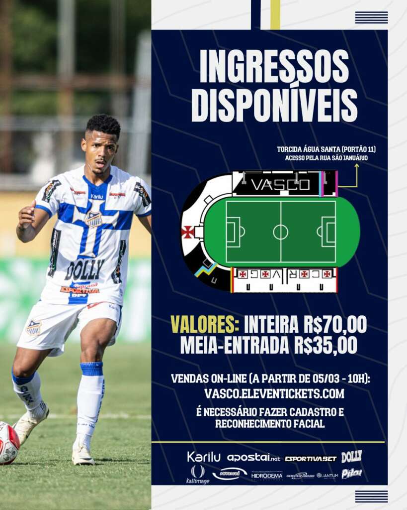 Copa do Brasil: Em jogo histórico, Água Santa vai ao Rio encarar Vasco da Gama