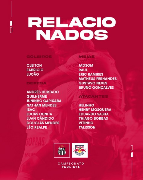 Paulistão: Sem Laquintana e Lincoln, Red Bull Bragantino confirma relacionados. Confira! 2 Screenshot 13 5