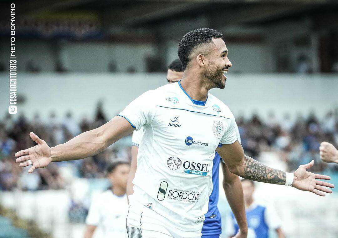 Paulista A2: Zagueiro do São Bento comemora 1º gol e sonha com acesso: “Manter lá no alto”