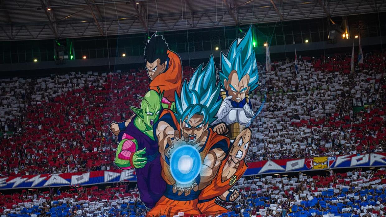 Com Goku e Vegeta, Fortaleza levanta mosaico em homenagem a Akira Toriyama, criado de Dragon Ball