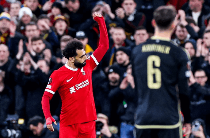 LIGA EUROPA: Salah brilha em retorno, Liverpool arrasa checos e se garante nas quartas