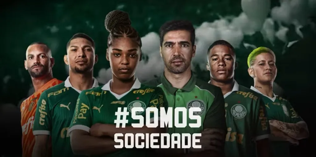 Paulistão: Palmeiras promove campanha pela paz em jogo com o Novorizontino: '#SomosSociedade'