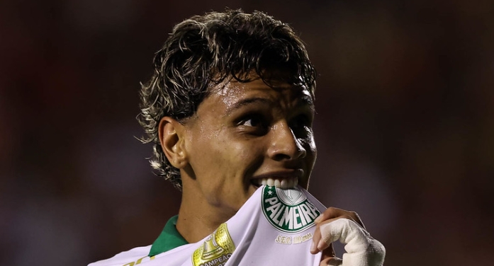 Richard Rios marcou o gol da vitória do Palmeiras
