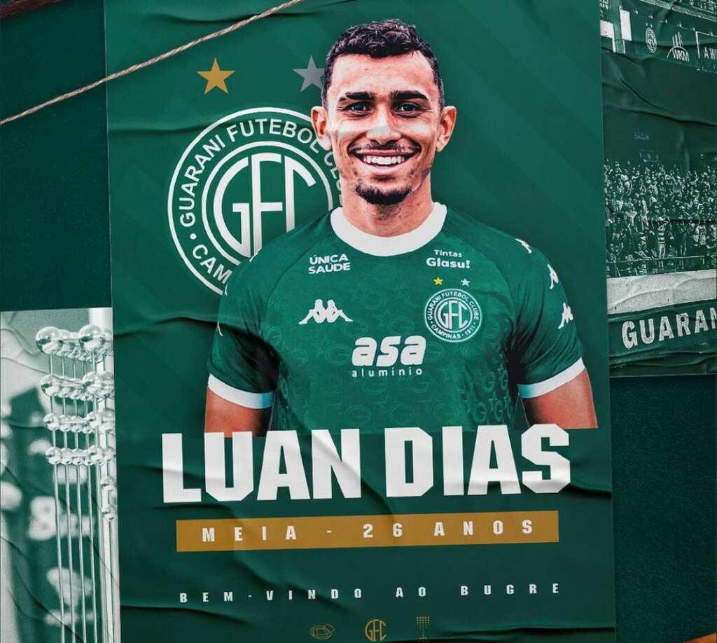 Guarani anuncia meia Luan Dias como presente de aniversário para a Série B