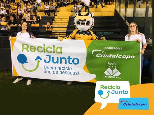 Em parceria com patrocinador, Criciúma prepara distribuição de copos de água na decisão do Catarinense