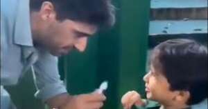 Torcedor mirim encontra Abel Ferreira e avisa: 'Sou o próximo jogador do Palmeiras'