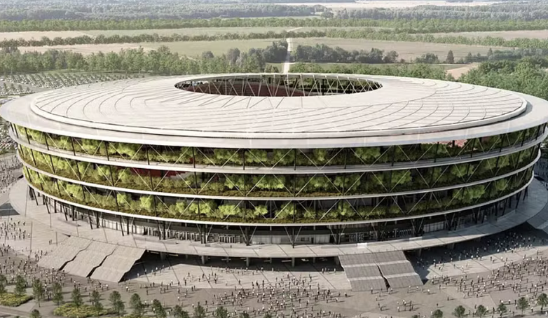 ‘Estádio jardim’ começa a ser construído na Sérvia e sonho é sediar a final da Liga Europa