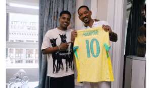 Rodrygo registra encontro com ator Will Smith na Espanha