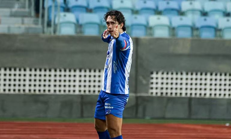 Nicolas é esperança de gols do Paysandu na temporada (Foto: Jorge Luís Totti/Paysandu)
