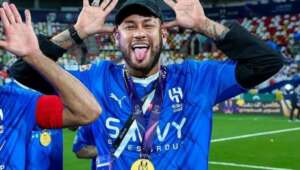 Neymar, com Mavie, vê Al-Hilal ser campeão invicto na Arábia