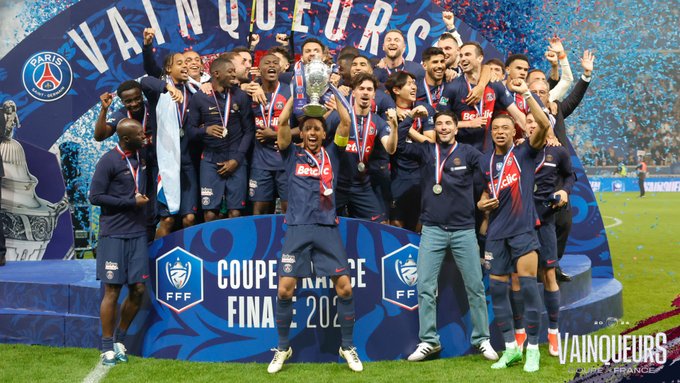 Copa da França: Mbappé passa em branco, mas PSG vence Lyon e conquista 14º título