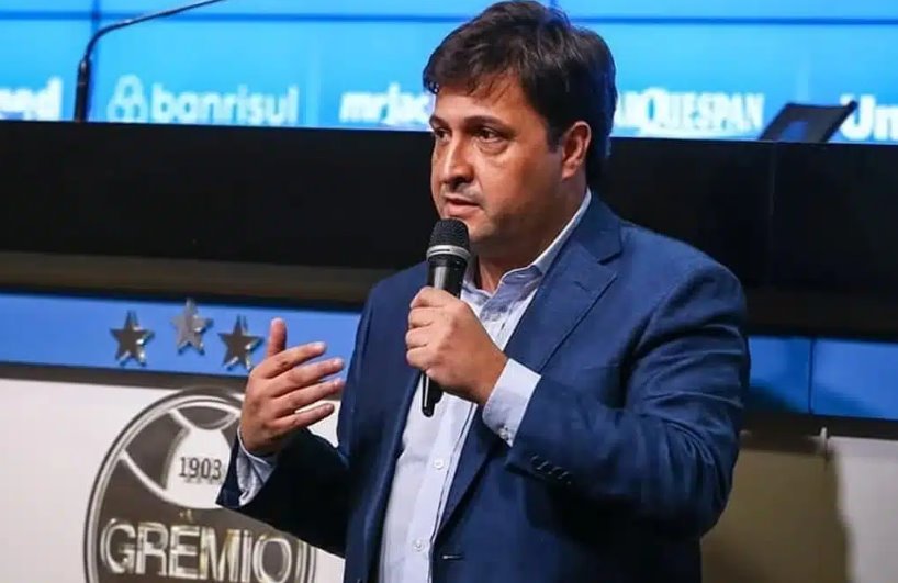 Presidente do Grêmio defende paralisação e fala sobre treinos e jogos: 'Isso pouco importa'