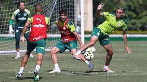 Palmeiras faz último treino para enfrentar o Cuiabá fora e melhorar pontuação no Brasileirão