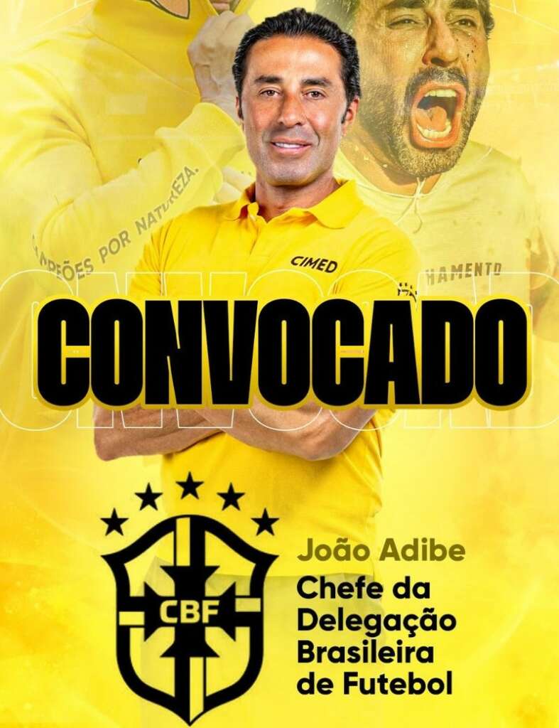 CBF convoca João Adibe Marques, CEO da Cimed, para ser chefe de delegação da Seleção Brasileira