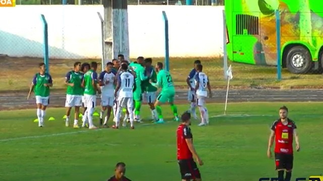 Costa Rica-MS 1 x 0 Pouso Alegre-MG - Primeira vitória na Série D (Foto: Reprodução)