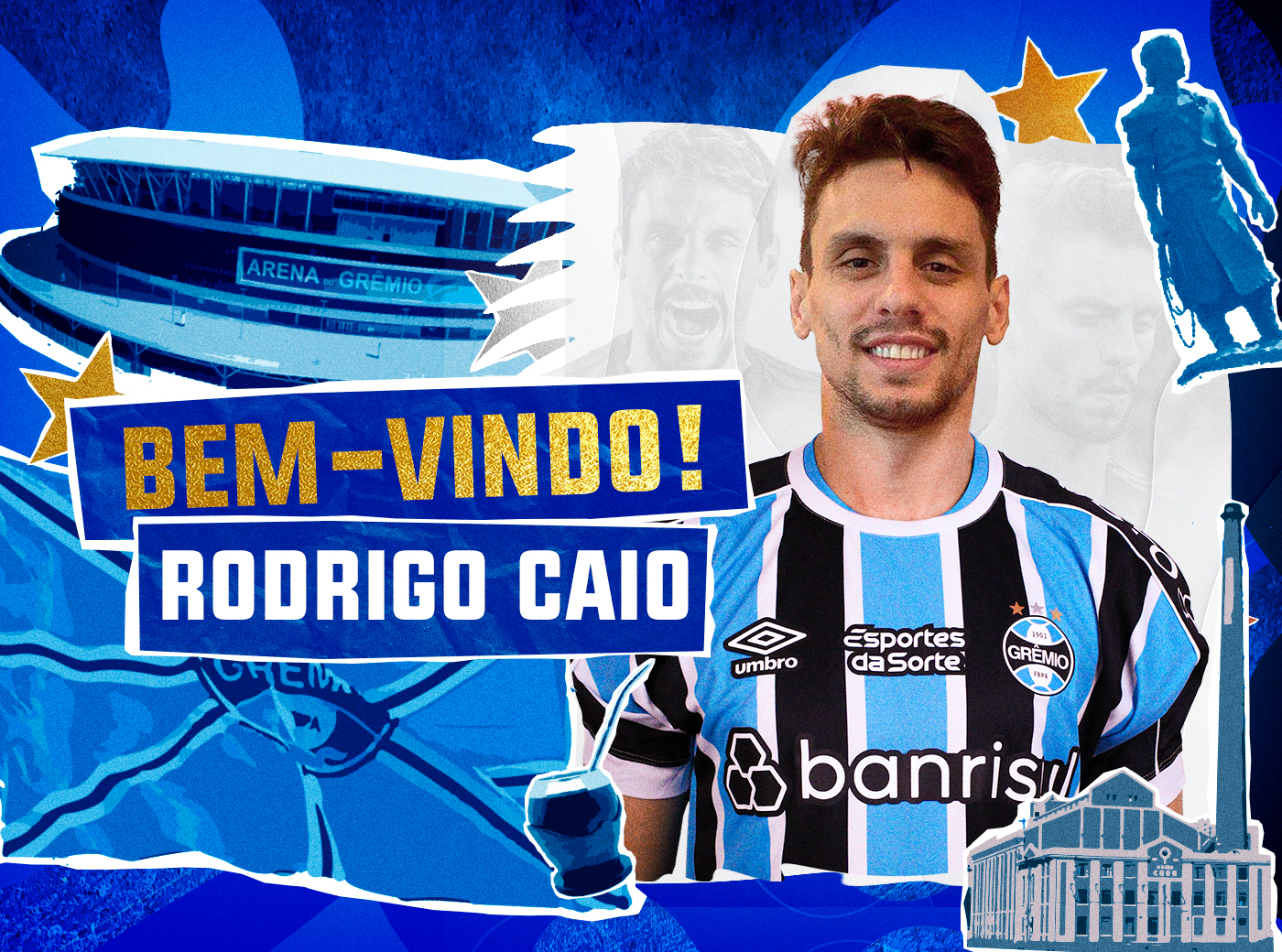 Gremio anuncia a contratacao de Rodrigo Caio