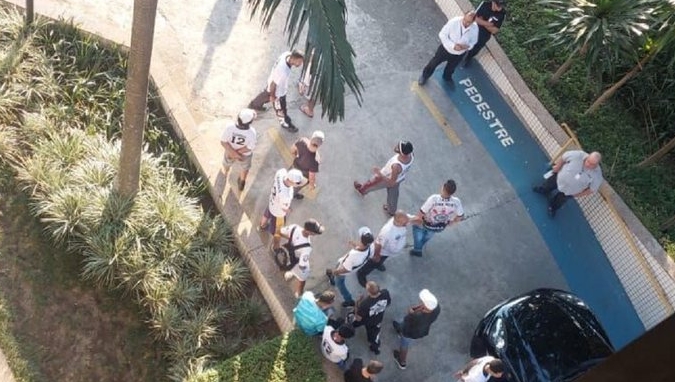 Organizada do Corinthians no Parque São Jorge