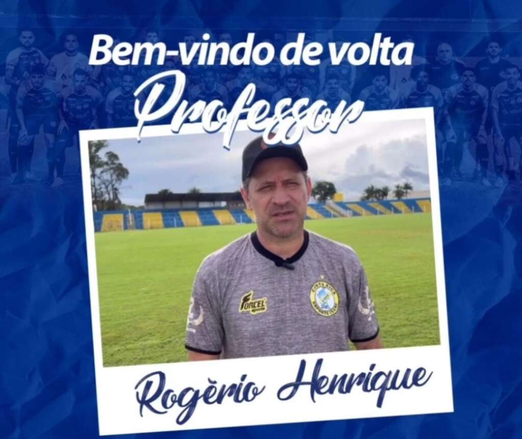Série D: Costa Rica-MS confirma retorno de Rogério Henrique