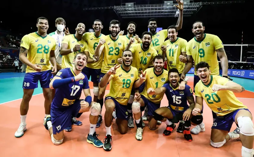 Seleção masculina de vôlei derrota Alemanha e reage na Liga das Nações