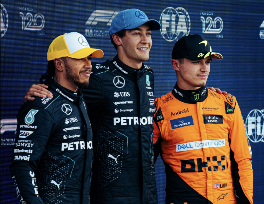 F1: Russell crava pole no GP da Inglaterra com dobradinha da Mercedes; Verstappen sai em 4º