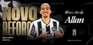 Botafogo confirma contratação de volante ex-Vasco