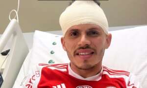 Renê recebe alta após forte choque na cabeça e volta aos treinos do Inter na quarta-feira