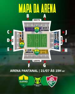 Cuiabá inicia venda de ingressos para partida contra o Fluminense