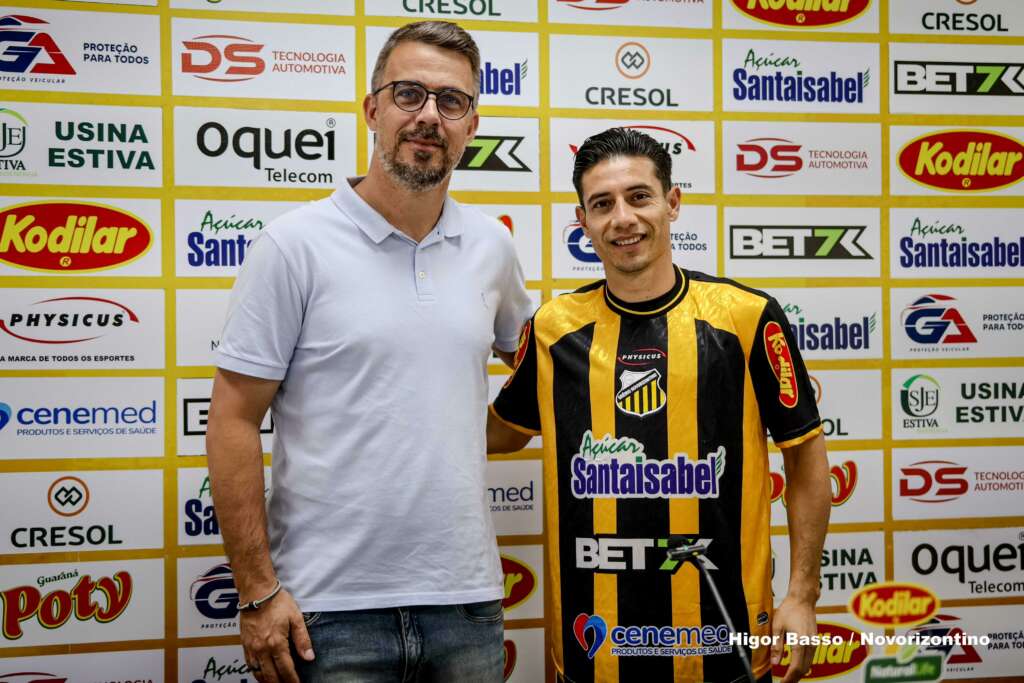 Óscar Ruiz é apresentado e reforça o Novorizontino na sequência da Série B