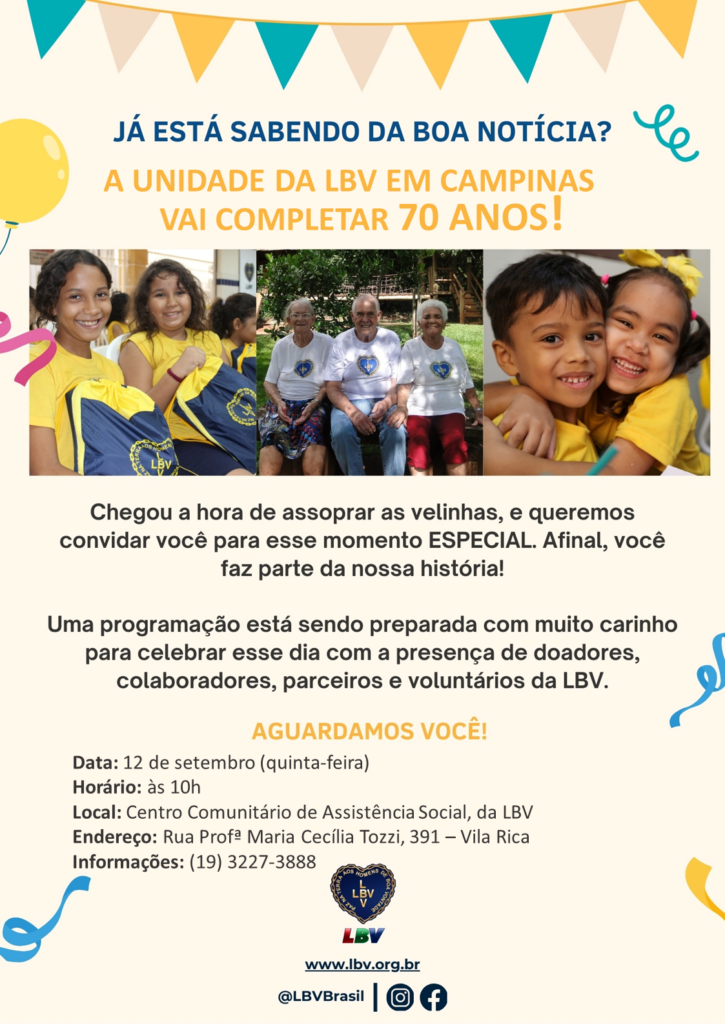 Aniversario de 70 anos da LBV em Campinas 3