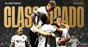 LIBERTADORES: Botafogo leva susto, mas avança em cima do Palmeiras