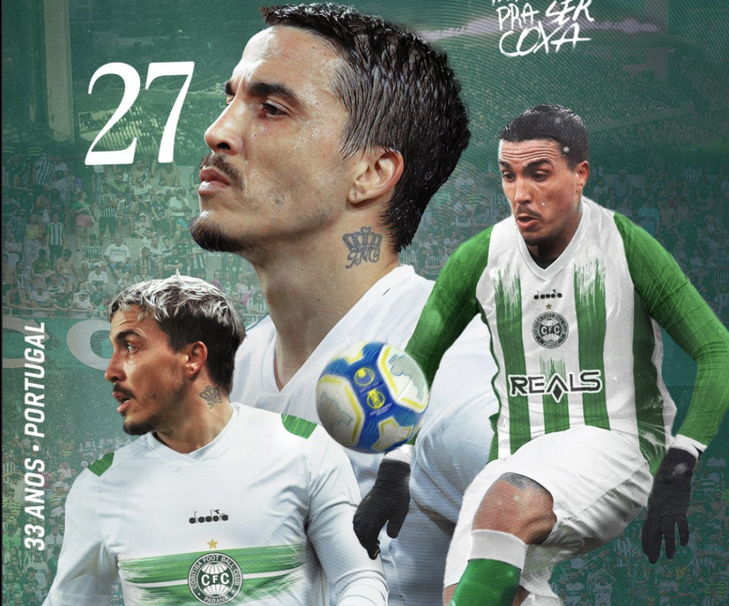 Coritiba contrata meia com passagem pela seleção de Portugal