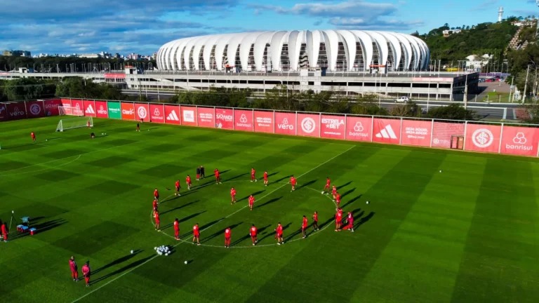 Internacional aposta em volta aos treinos no CT Parque Gigante por fim de ano tranquilo (Foto: Ricardo Duarte/SC Internacional)