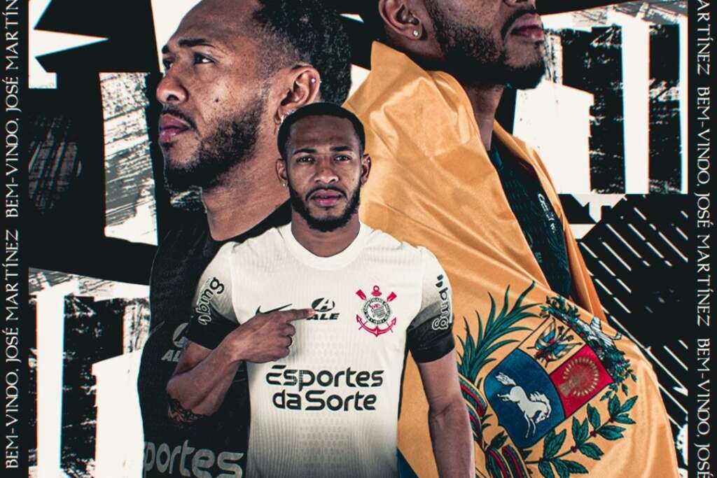 Corinthians anuncia a contratação de volante José Martínez, da seleção venezuelana (Foto: Divulgação/Corinthians)