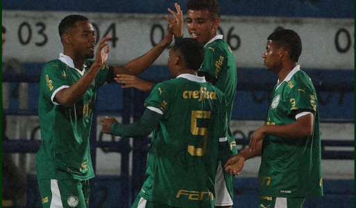 BRASILEIRÃO SUB-20: Palmeiras domina Santos e garante vaga na semi